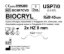 Sutura Biocryl HZ 8 USP 7-0 - EP 0.5 45 cm Violet Double Armed  N.12 Bs. per Box