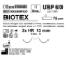 Sutura Biotex HR 13 USP 6-0 - EP 0.7 75 cm Undyed Double Armed  N.12 Bs. per Box