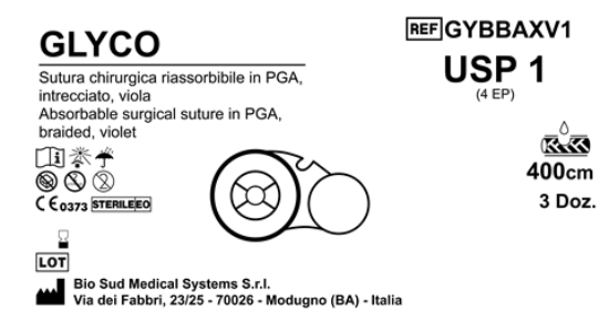 Sutura Glyco on Reel USP 1 - EP 4 400 cm Violet Box 36 pcs