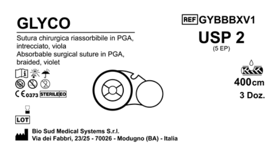 Sutura Glyco on Reel USP 2 - EP 5 400 cm Violet Box 36 pcs