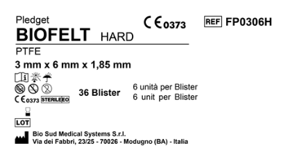 Biofelt PTFE 3 mm x 6 mm Hard Box 36 Blisters  6 pcs per blister
