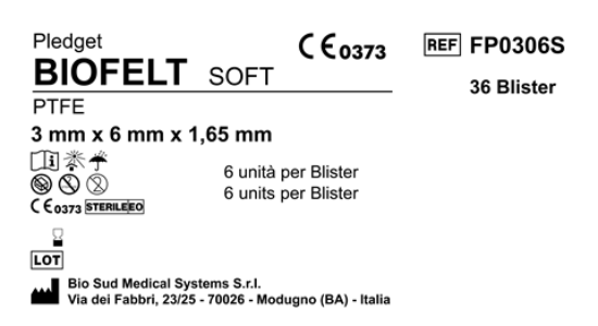 Biofelt PTFE 3 mm x 6 mm Soft Box 36 Blisters  6 pcs per blister