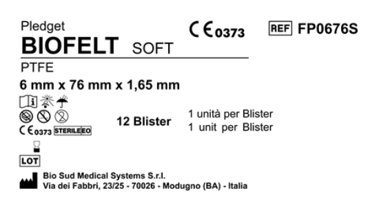 Biofelt PTFE 6 mm x 76 mm Soft Box 12 pcs