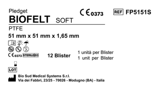 Biofelt PTFE 51 mm x 51 mm Soft Box 12 pcs